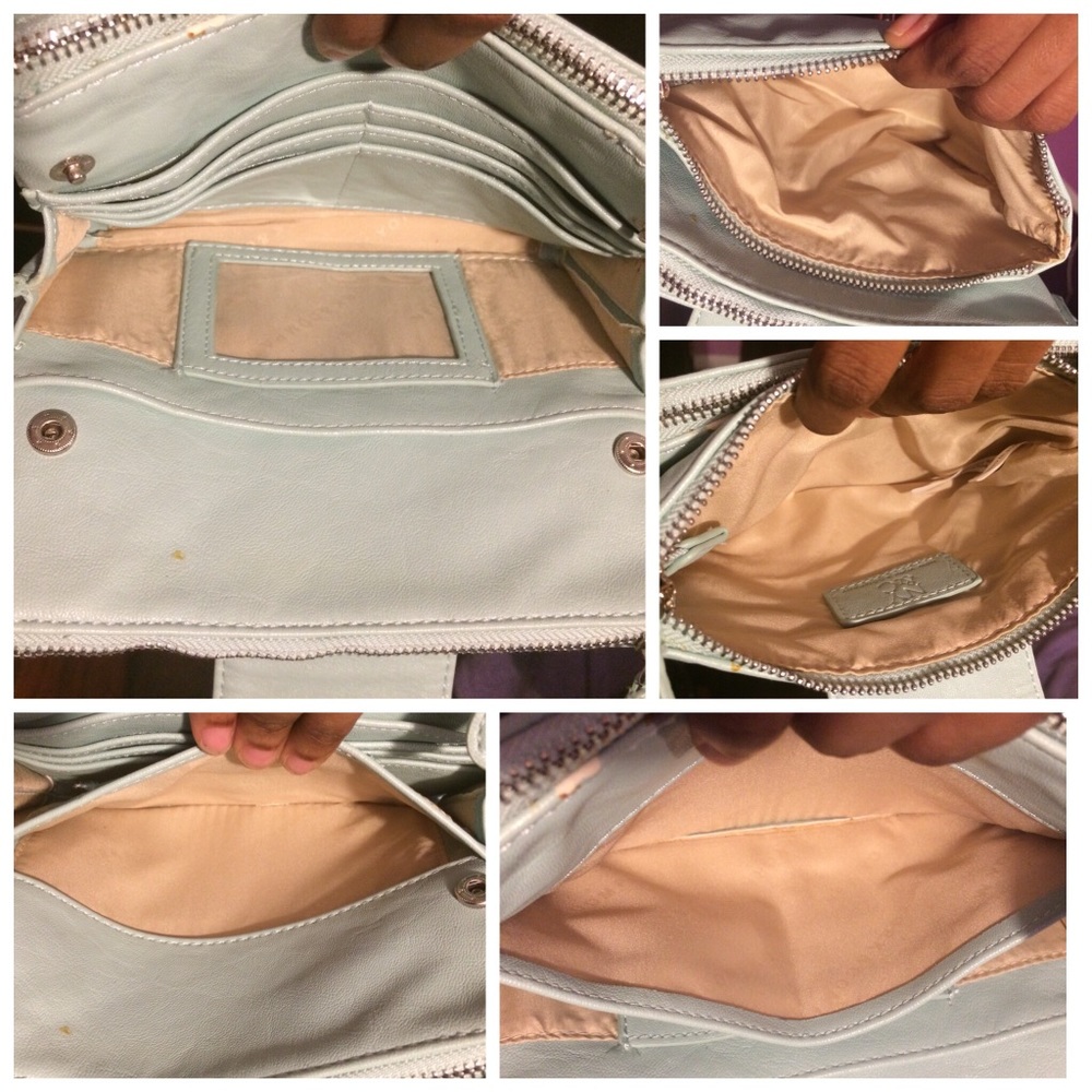Mint green New York & Company cross-body purse - Picture 5 of 6